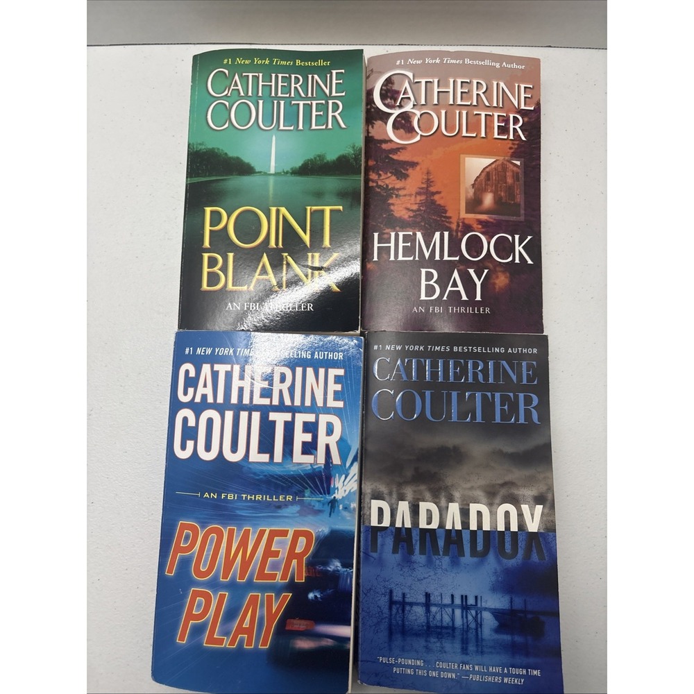 CATHERINE COULTER FBI Thrillers Lot Of 4 Paperback NYT Bestselling Author